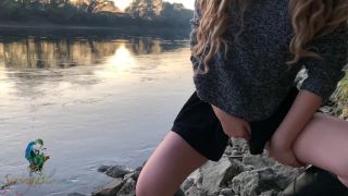 SpringBlooms - Teen gets Public Creampie by the Lake-1