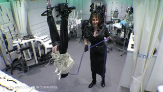 online xxx video 23 Miss Miranda - Heavy Leather Hood Behind the Scenes Upside Down Suspension - FullHD 1080p | femdom | bdsm porn surgical fetish-9