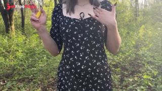 Risky masturbation in a public park with a guy on a video call-0