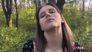Risky masturbation in a public park with a guy on a video call-3