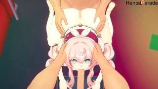 Petite Gangbang Hyacine get Gangbang Hentai Honkai Star Rail Uncensored-0