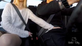 Hello Elly - Bitchs mouth was nailed in the car. EXTREME FAST BJ 720P - Helloelly-3