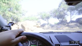 xxx video clip 18 boyfriend foot fetish Hitch-Hiking Hussie Fucks For a Ride, cowgirl on pussy licking-0