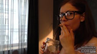 19 Year Olds Smoking Weed For The First Time And Using A Strapon For The First Time smalltits Candice, Sharlote-1