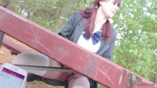 Public Masturbation + Facial in the Park – 420sextime | download film now | cumshot -1