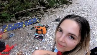 amateur facial BunnyBlonde - Public Sex At The Creek - Nearly Got Caught , pov on amateur porn-0