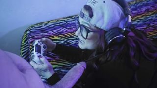 Hd Porn Gamer gets interrupted by big dick Spillz freeuse-2