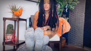 online adult clip 24 MistressRavenFD – Foot loser for socks on masturbation porn silk fetish-7