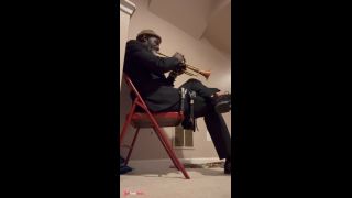 Naked Trumpeter playing Nothing on by Tank-0