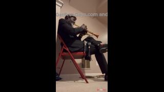 Naked Trumpeter playing Nothing on by Tank-2