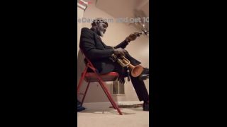 Naked Trumpeter playing Nothing on by Tank-7