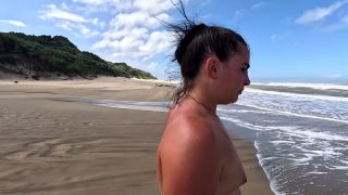 Doing A Cum Walk On The Beach After Sucking And Jerking Off Cock.-8
