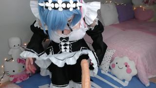 online adult clip 24 Lilcanadiangirl - Rems Desperate BJ - bed - masturbation porn latex femdom handjob-9