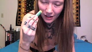 porn video 26 Rainbow Hemlock – Little Chapstick Dick, lesbian nylon fetish on masturbation porn -3