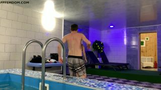 LifeStyle Femdom Lifestylefemdom - my personal slave paid for my rest in the sauna with a pool but this is not enough there 11-07-2021-2