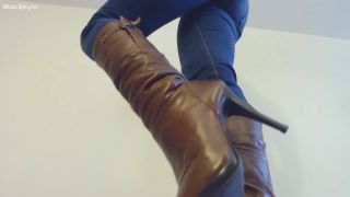 online clip 44 Miss Lilly Lynn - Leather Boot Bitch, mature feet fetish on feet porn -4