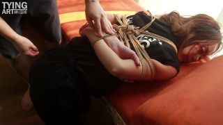 Asian Girls Bound and Gagged china rope bondage shibari-7