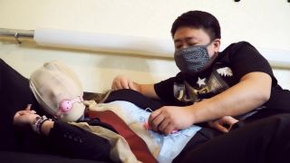 Asian Girls Bound and Gagged china rope bondage shibari ballgag vibrator-6