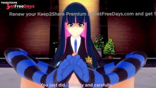 [GetFreeDays.com] Stocking Anarchy from Panty and Stocking Gives You A Footjob Hentai POV Adult Video March 2023-6