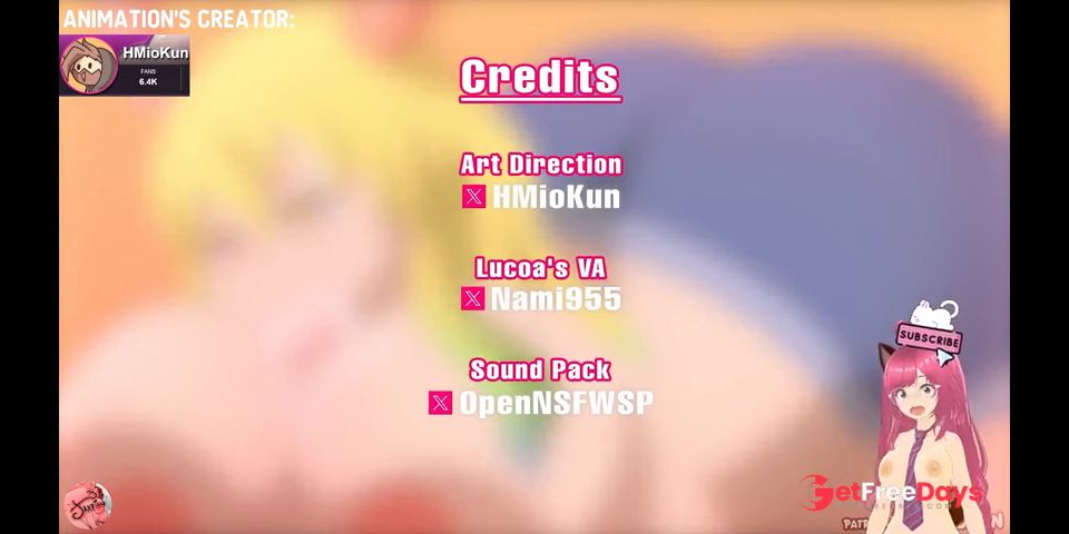 Lucoa with her huge tits gives titjob and sucks with her mouth HMioKun animation - Jazziuu