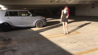 xxx video clip 16 tinder femdom KatSaysMeow – Public Parking Garage Cumming- Daytime, blonde on blonde porn-0