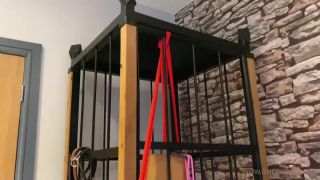 Predicament Bondage Slave Is Locked In A Cage - Goddess Serena.-0