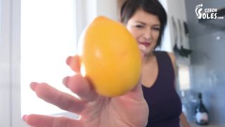 Czech SolesCrushing Fruits Under Her Sexy Bare Feet, POV (Food Crushing, POV Trample, Bare Feet, POV Feet) - 1080p-5