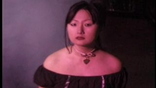 Purple Haired Gothic Asian Puts On One Wild Fetish Show Latex!-3
