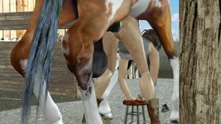 Animopron – Lara With Horse 2loops,  on 3d porn -3