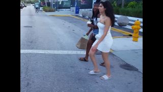 Candid vor tight white dress vpl ass-2