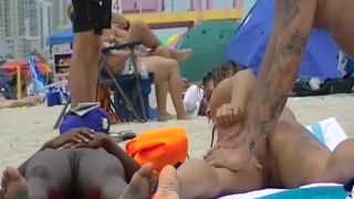 Nudist ebony and big tits nudist at beach Black!-7