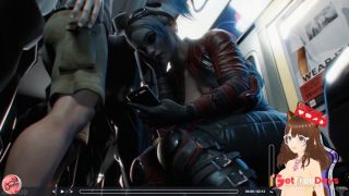 [GetFreeDays.com] I find Harley Quinn on subway and fuck her huge breasts and cum inside Creampie animation -Jazziuu Adult Clip March 2023-0