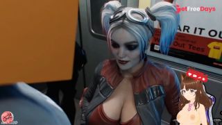 [GetFreeDays.com] I find Harley Quinn on subway and fuck her huge breasts and cum inside Creampie animation -Jazziuu Adult Clip March 2023-5