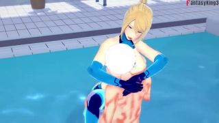 Blonde Samus Aran on bikini fucking  Metroid  Full and POV on patreon Fantasyking3-0
