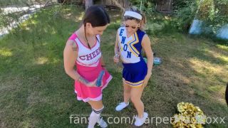 Dirty cheerleader Harper Maddoxx ruined anal gape outdoor...-5