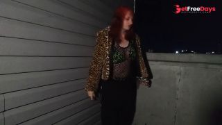 [GetFreeDays.com] Goth girl models on rooftop at night in bikini Porn Video April 2023-7