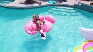 Custom Fetish - Madi B s Inflatable Sabotaged By Harley in the Pool - Fetish-7