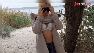 [GetFreeDays.com] Juicy blonde with big ass masturbates in public near the river Adult Leak March 2023-0