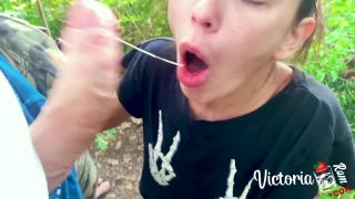 Babe Sucking Big Dick Stranger and Public Sex outside Oral Creampie Skinny!-8