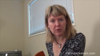 online clip 32 pantyhose fetish sex Clare Spanks and Canes You, caning on femdom porn-5