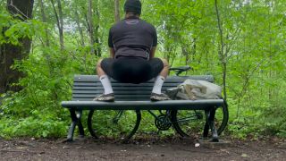 Rocky Vallarta - Biker In Spandex Stretching At The Park-3