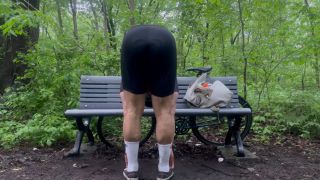 Rocky Vallarta - Biker In Spandex Stretching At The Park-8