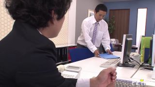 Japanese Employee Sucks Her Boss Cock Under The Desk While Her Collegue -3