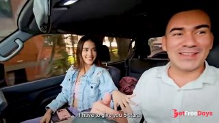 Uber Ride Ends Up on the Wet Pink Pussy of a Petite Teen, Load Moaning Car Fuck-2