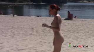 Raven haired teen nudist lays out in the hot  sun-9