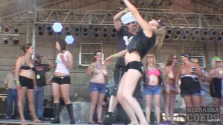 Sporty Young Girls Wet Tshirt Boob Contest at Abate 2014 Biker Rally Algona Iowa Milf!-3