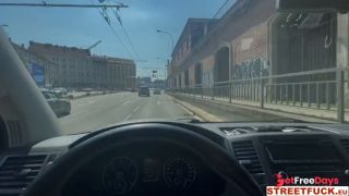 STREETFUCK Slim Fit Blonde needs some adrenalin and stop a car on the street to fuck-2
