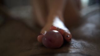 Our First Ever AMATEUR Couple Video POV Footjob With Her Amazing Feet -5