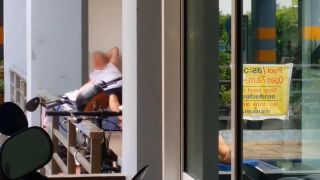 Dream4AngelRisky Fitness in Special SEXY Sport Wear # Public Toy Fuck among Residents-2