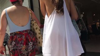 CandidCreeps 798 See Thru Dress Tangathong Spain Street Publi-1